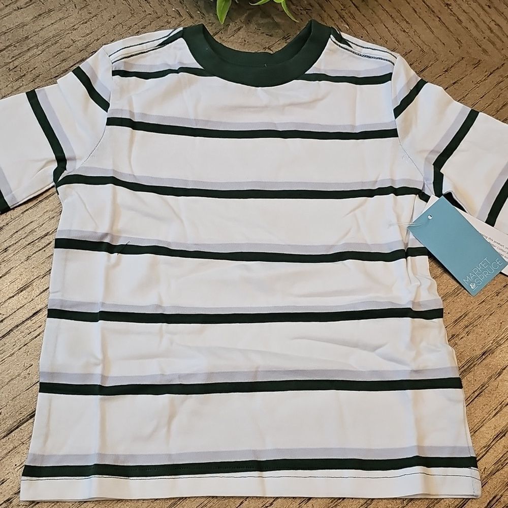 Market Spruce Size 2T Striped Long Sleebe Shirt